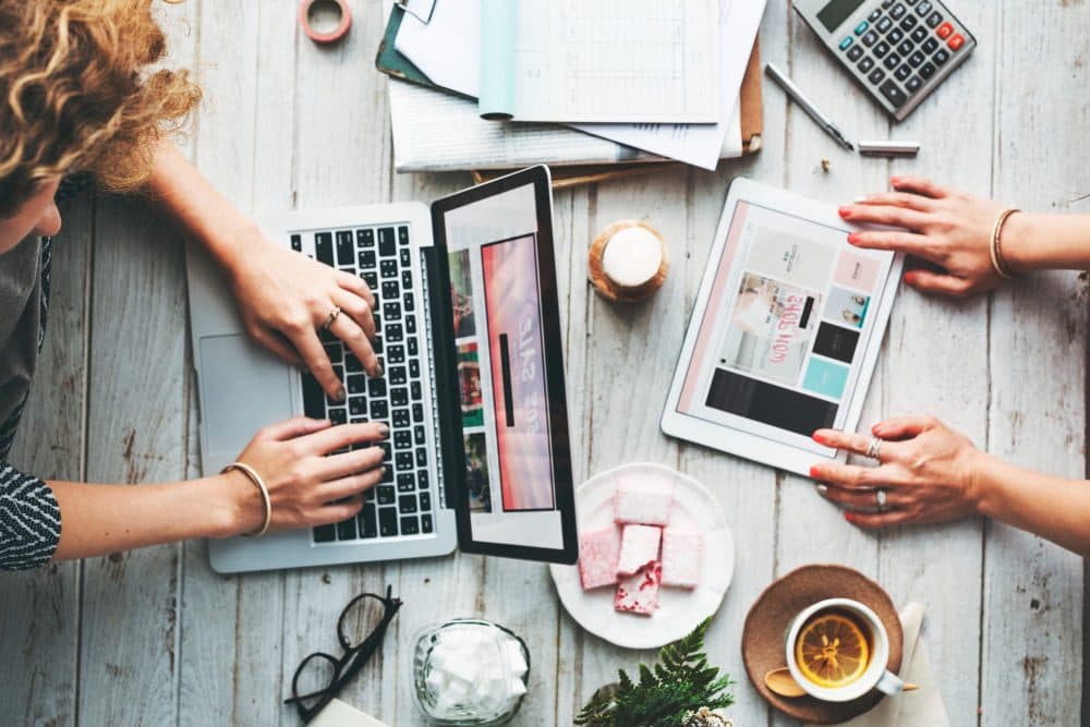 portfolio social media marketing computer